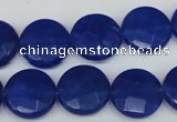 CCN244 15.5 inches 15mm faceted coin candy jade beads wholesale