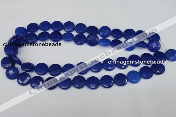 CCN244 15.5 inches 15mm faceted coin candy jade beads wholesale