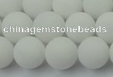 CCN2440 15.5 inches 8mm round matte candy jade beads wholesale