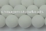 CCN2440 15.5 inches 8mm round matte candy jade beads wholesale