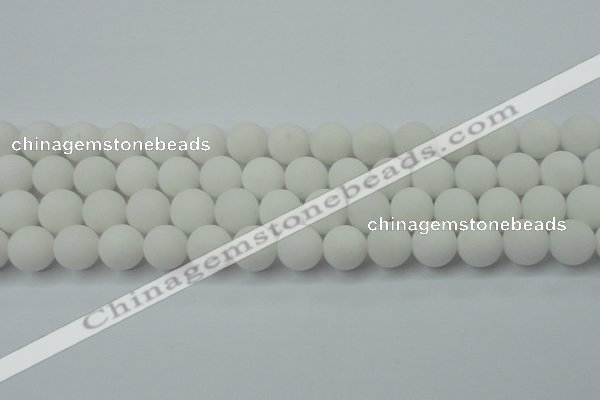 CCN2440 15.5 inches 8mm round matte candy jade beads wholesale