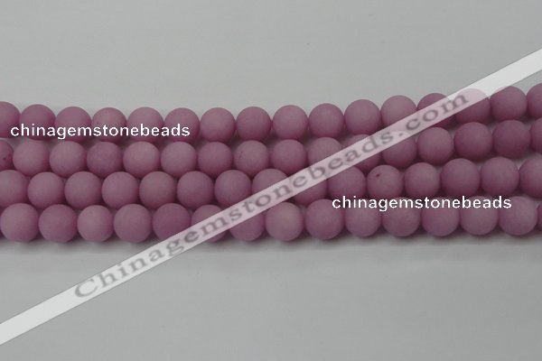 CCN2443 15.5 inches 8mm round matte candy jade beads wholesale