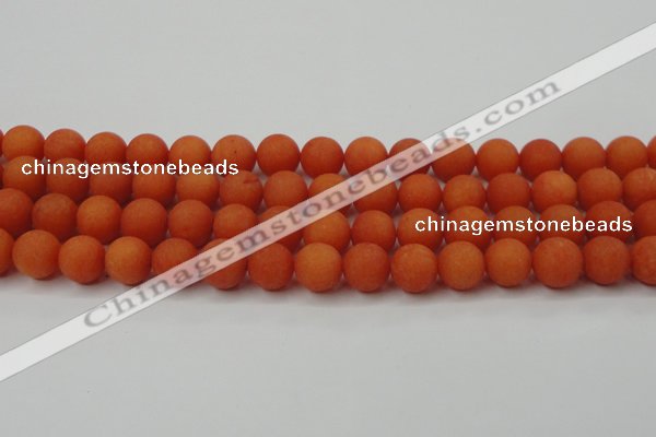 CCN2447 15.5 inches 8mm round matte candy jade beads wholesale