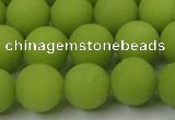 CCN2449 15.5 inches 8mm round matte candy jade beads wholesale