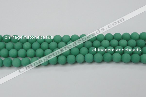 CCN2450 15.5 inches 8mm round matte candy jade beads wholesale