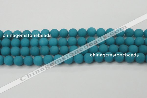 CCN2452 15.5 inches 8mm round matte candy jade beads wholesale