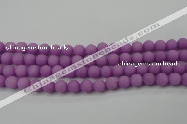 CCN2462 15.5 inches 10mm round matte candy jade beads wholesale