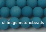 CCN2471 15.5 inches 10mm round matte candy jade beads wholesale