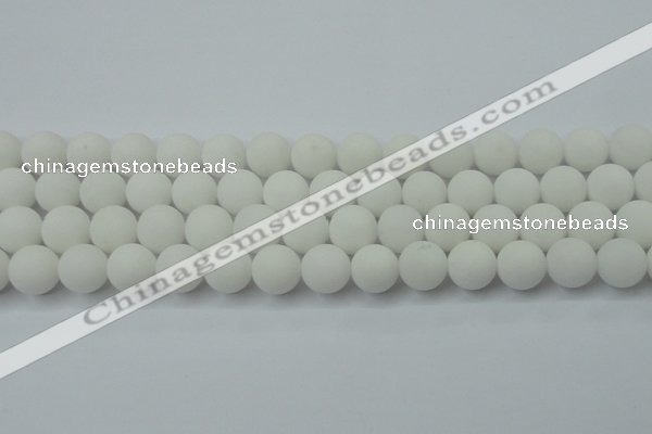 CCN2500 15.5 inches 14mm round matte candy jade beads wholesale