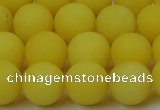 CCN2508 15.5 inches 14mm round matte candy jade beads wholesale