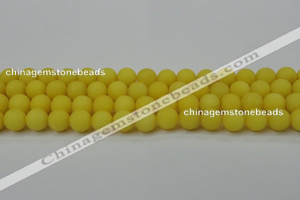 CCN2508 15.5 inches 14mm round matte candy jade beads wholesale