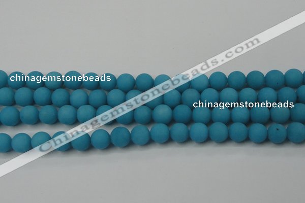 CCN2511 15.5 inches 14mm round matte candy jade beads wholesale