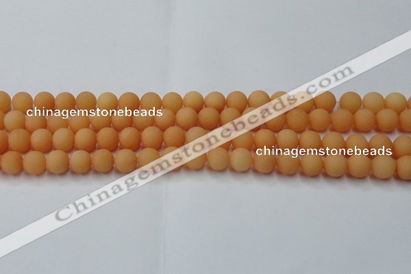 CCN2517 15.5 inches 8mm round matte candy jade beads wholesale