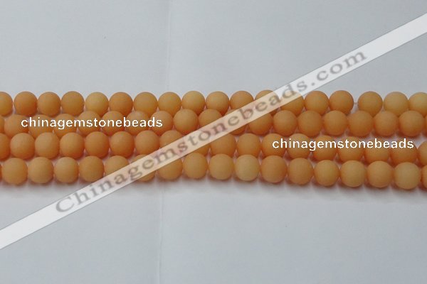 CCN2518 15.5 inches 10mm round matte candy jade beads wholesale