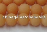 CCN2519 15.5 inches 12mm round matte candy jade beads wholesale