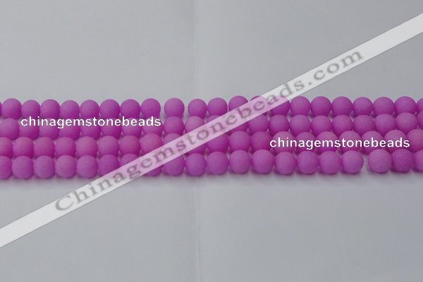 CCN2524 15.5 inches 8mm round matte candy jade beads wholesale