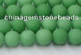 CCN2538 15.5 inches 8mm round matte candy jade beads wholesale