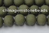 CCN2546 15.5 inches 10mm round matte candy jade beads wholesale