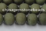 CCN2547 15.5 inches 12mm round matte candy jade beads wholesale