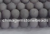 CCN2581 15.5 inches 6mm round matte candy jade beads wholesale