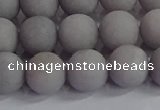 CCN2583 15.5 inches 10mm round matte candy jade beads wholesale