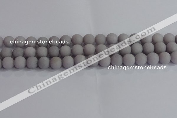 CCN2583 15.5 inches 10mm round matte candy jade beads wholesale