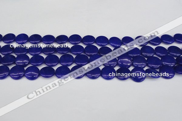 CCN2606 15.5 inches 18mm flat round candy jade beads wholesale