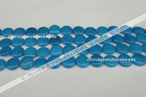 CCN2608 15.5 inches 18mm flat round candy jade beads wholesale