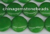 CCN2609 15.5 inches 18mm flat round candy jade beads wholesale