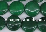 CCN2610 15.5 inches 18mm flat round candy jade beads wholesale