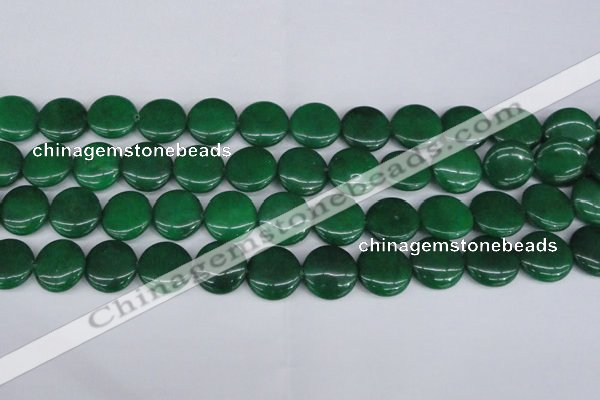 CCN2610 15.5 inches 18mm flat round candy jade beads wholesale