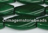 CCN2625 15.5 inches 15*30mm twisted rectangle candy jade beads