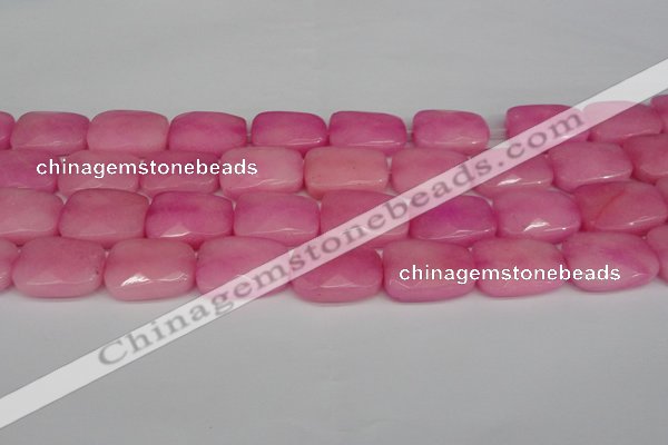 CCN2630 15.5 inches 18*25mm faceted trapezoid candy jade beads