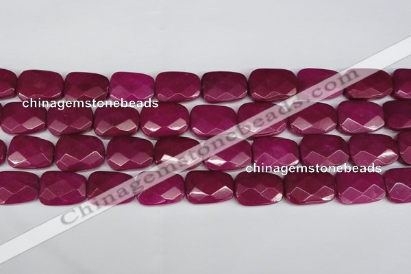 CCN2631 15.5 inches 18*25mm faceted trapezoid candy jade beads