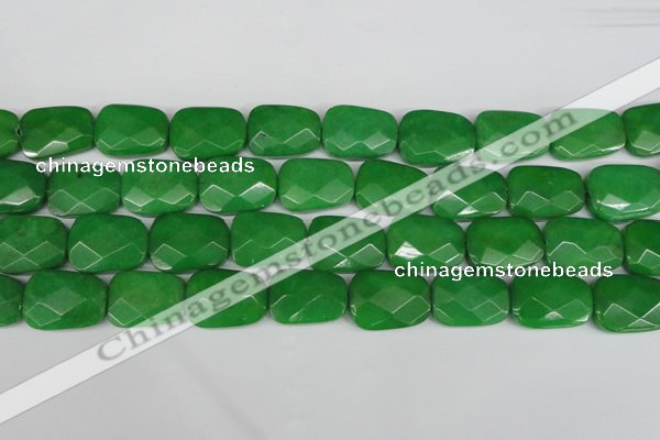 CCN2638 15.5 inches 18*25mm faceted trapezoid candy jade beads