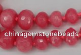 CCN2647 15.5 inches 5*8mm - 12*16mm faceted rondelle candy jade beads