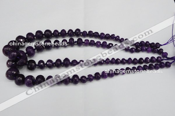 CCN2649 15.5 inches 5*8mm - 12*16mm faceted rondelle candy jade beads