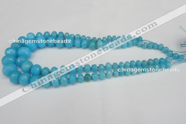 CCN2651 15.5 inches 5*8mm - 12*16mm faceted rondelle candy jade beads