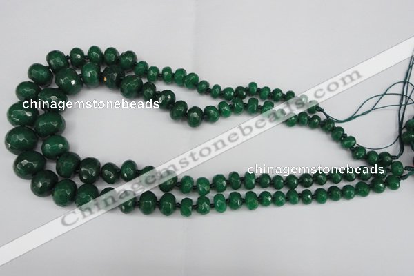 CCN2653 15.5 inches 5*8mm - 12*16mm faceted rondelle candy jade beads