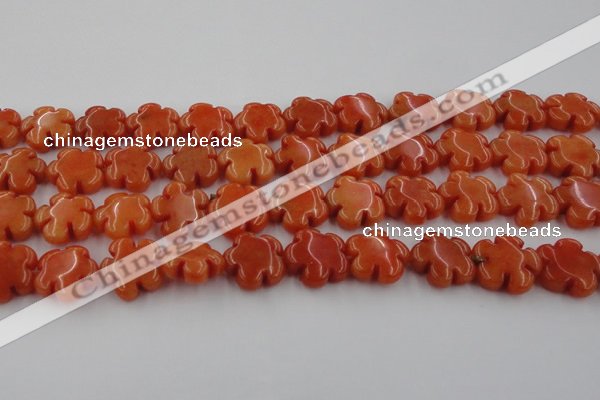 CCN2662 15.5 inches 16mm carved flower candy jade beads wholesale