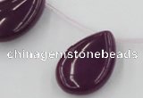 CCN2708 Top-drilled 18*25mm flat teardrop candy jade beads