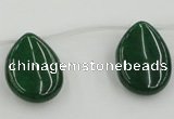 CCN2709 Top-drilled 18*25mm flat teardrop candy jade beads