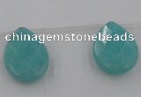 CCN2722 Top-drilled 18*25mm briolette candy jade beads wholesale