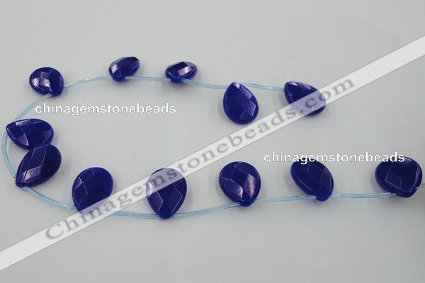 CCN2725 Top-drilled 18*25mm briolette candy jade beads wholesale