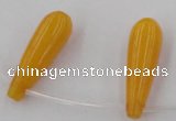 CCN2735 Top-drilled 10*30mm teardrop candy jade beads wholesale