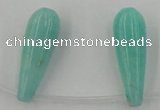 CCN2737 Top-drilled 10*30mm teardrop candy jade beads wholesale