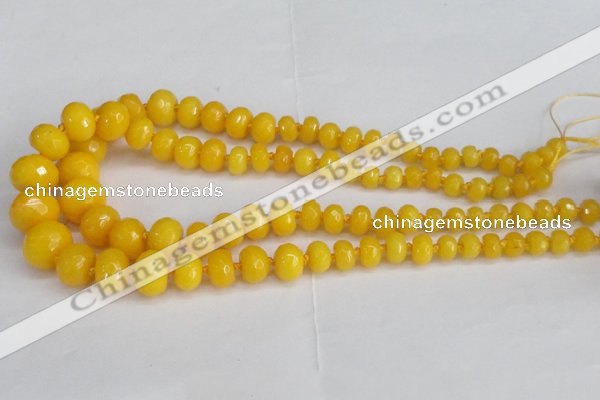 CCN2751 15.5 inches 5*8mm - 12*16mm faceted rondelle candy jade beads