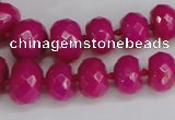 CCN2753 15.5 inches 5*8mm - 12*16mm faceted rondelle candy jade beads