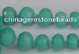 CCN2757 15.5 inches 5*8mm - 12*16mm faceted rondelle candy jade beads