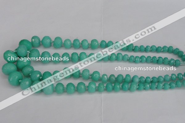 CCN2757 15.5 inches 5*8mm - 12*16mm faceted rondelle candy jade beads